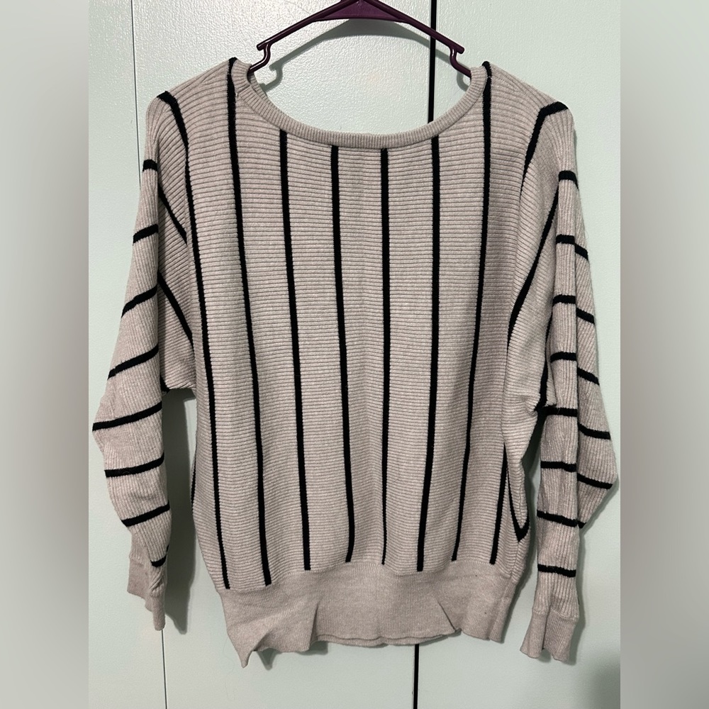 Philosophy knitted striped sweater